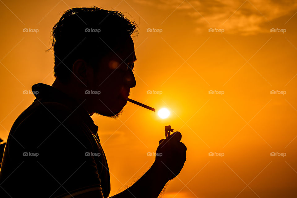 Smoke with the sun