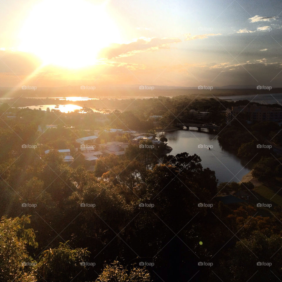 sunset river sunlight australia by jon_spark