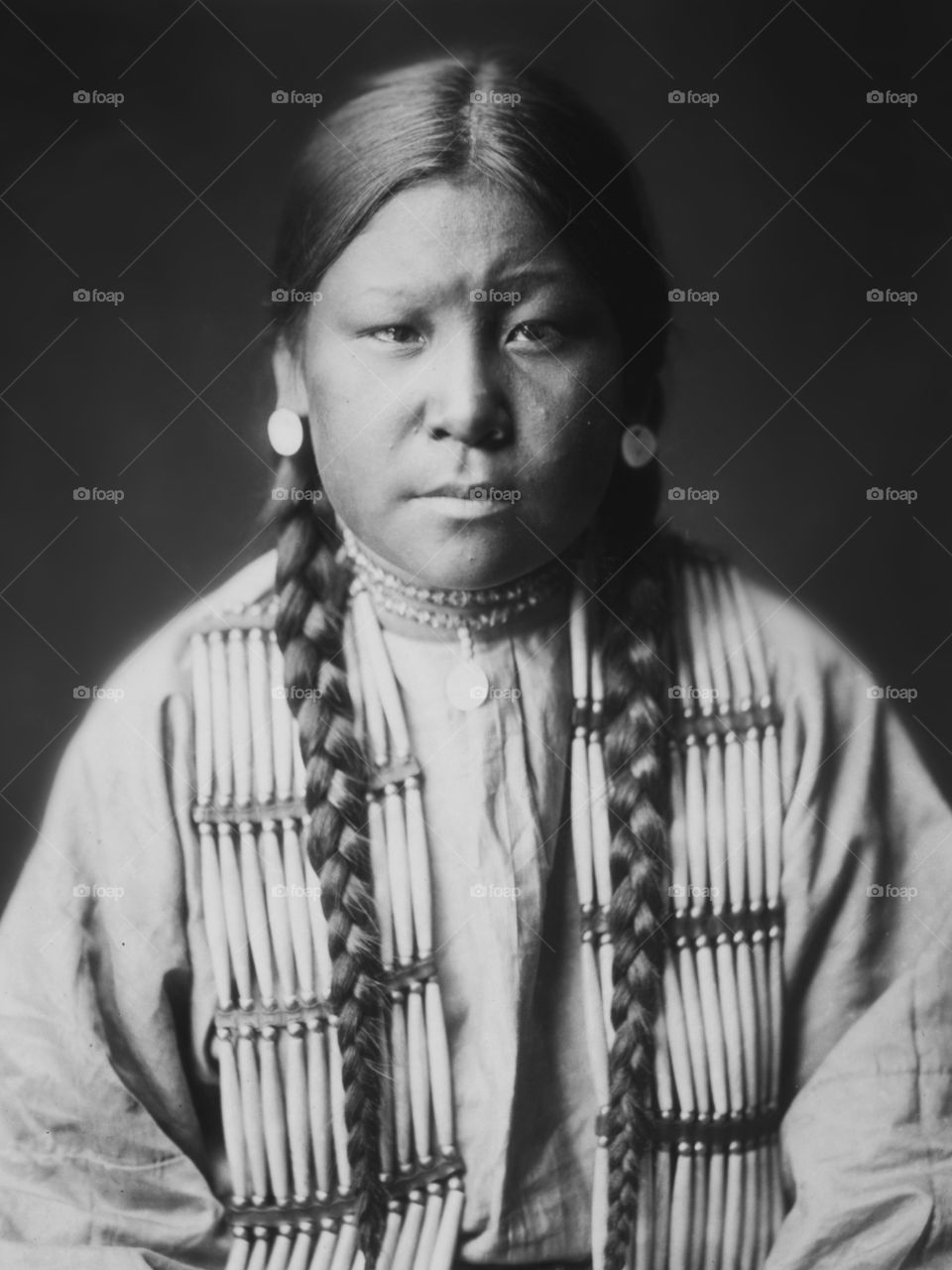 Cheyenne girl photographed circa 1905 by Edward S. Curtis.