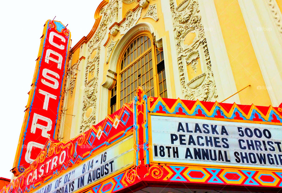 The Castro Theatre. The iconic Castro Theatre 429 Castro Street San Francisco, California. 