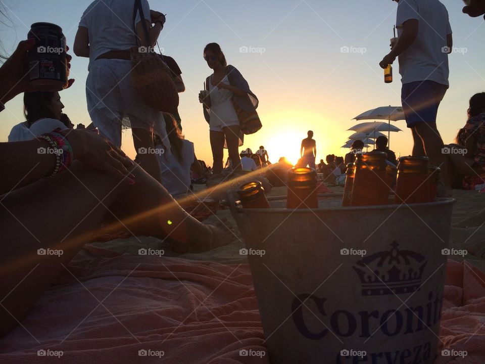 Corona sunset