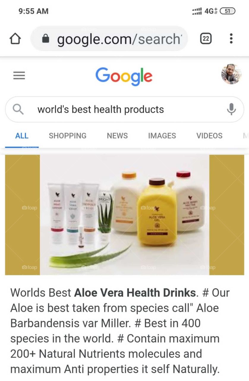 Just Search of Google ( world's best health products) & after that you will Got name of Forever living products.