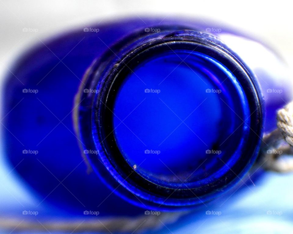 Blue bottle of the siren