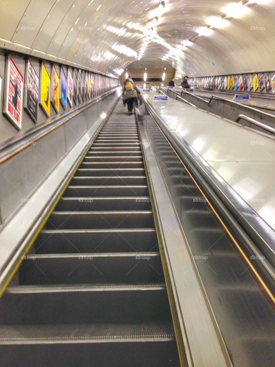 Escalator at London Marylebone underground station