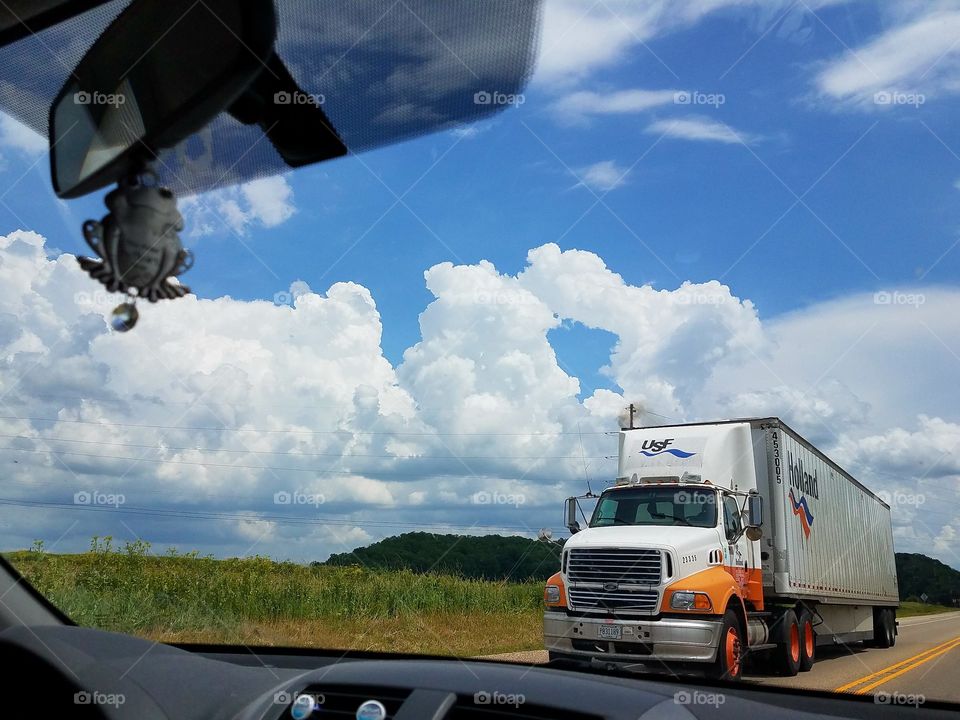 Driving  and enjoying everything around us