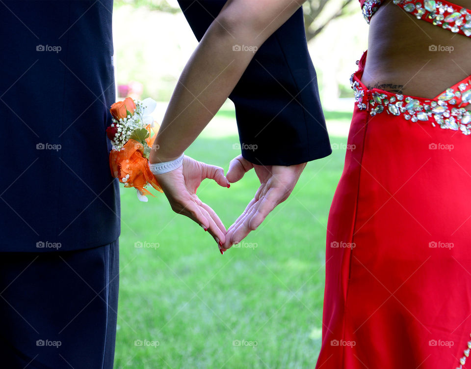 lovers holding hands