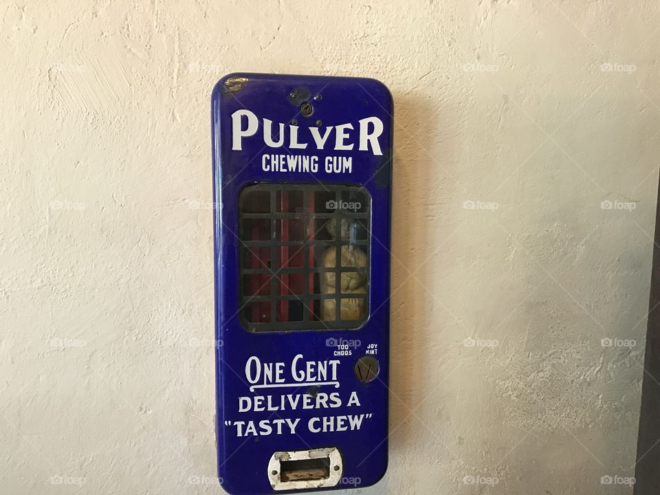 Antique America.  Chewing gum dispenser.