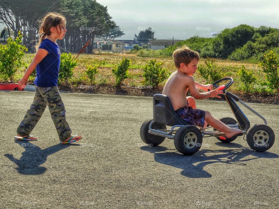 Kids Playing Outside