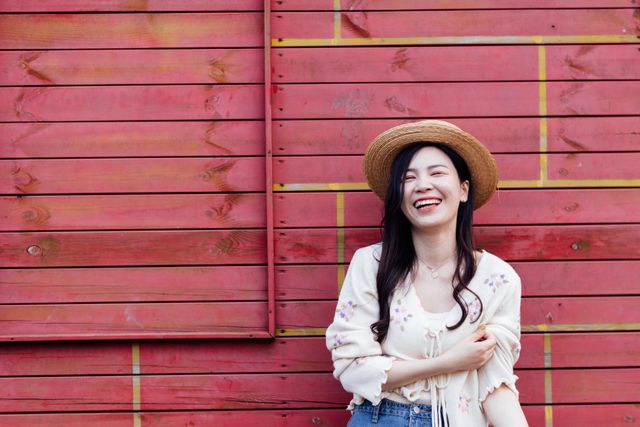 Happy Asian woman 