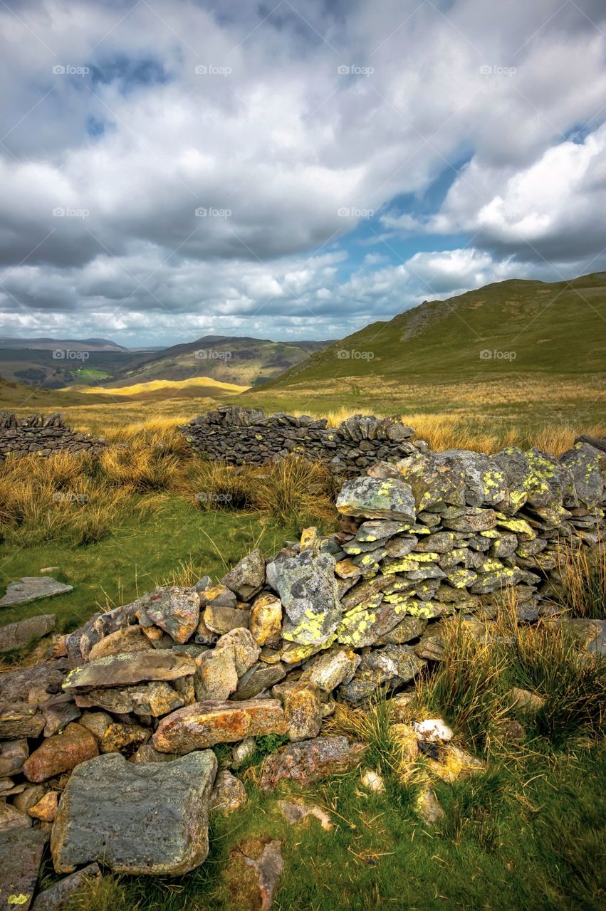 Dry stone wall