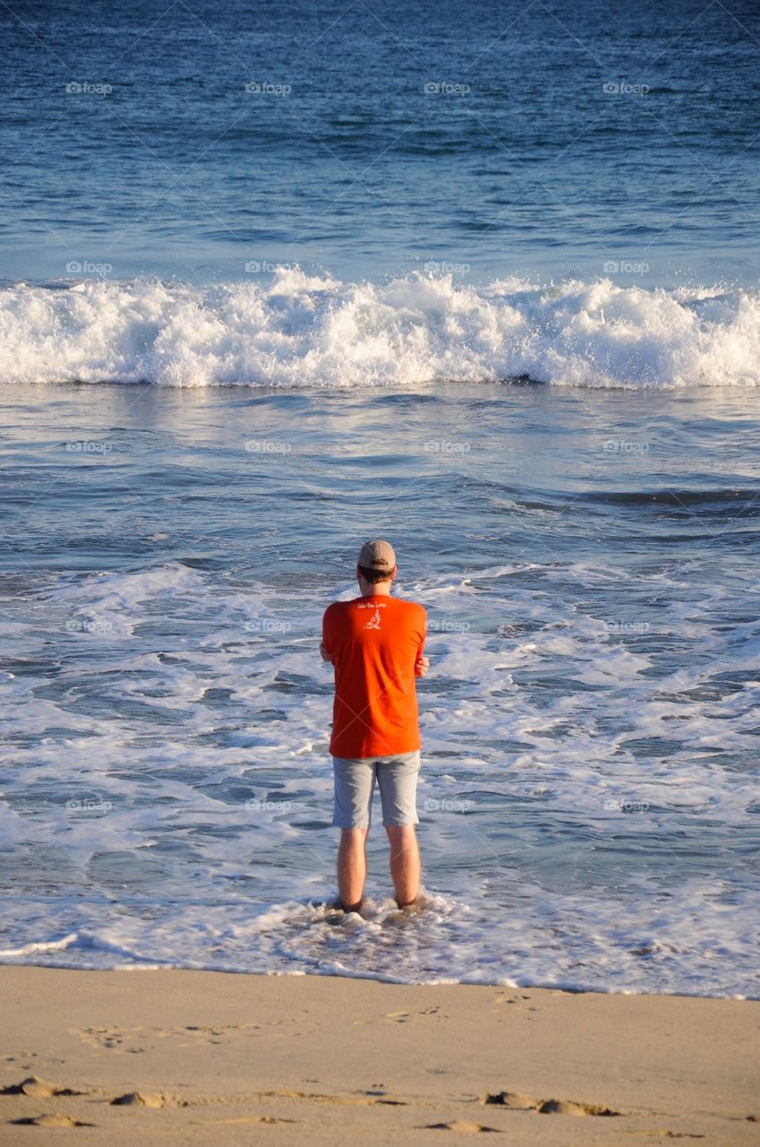 Man watching the sea