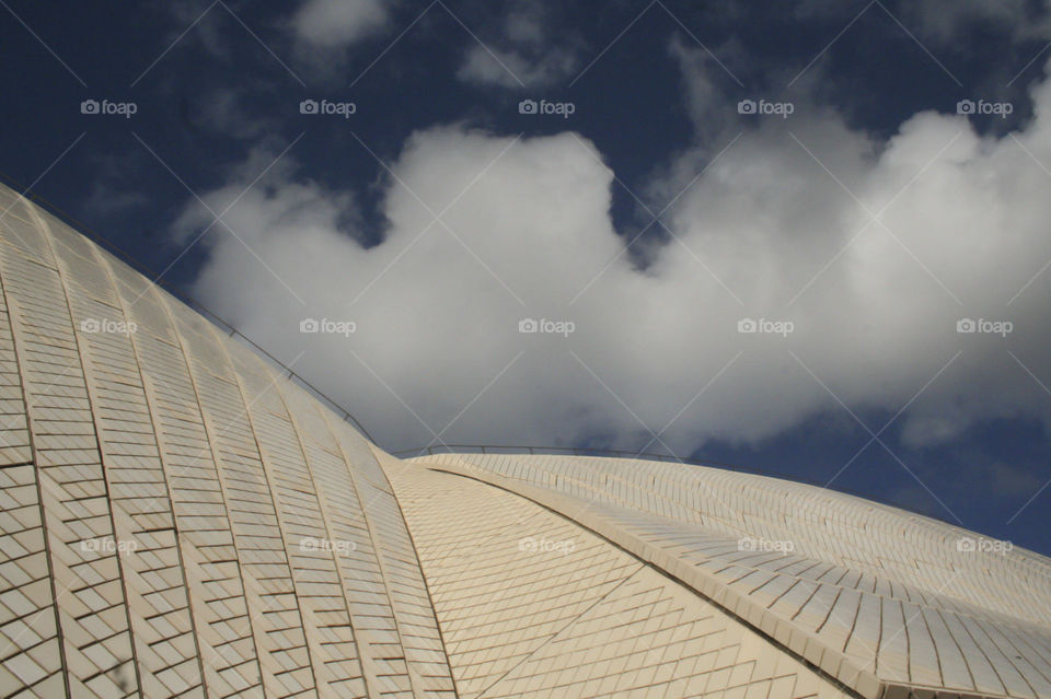 Detail of the Sydney opera house