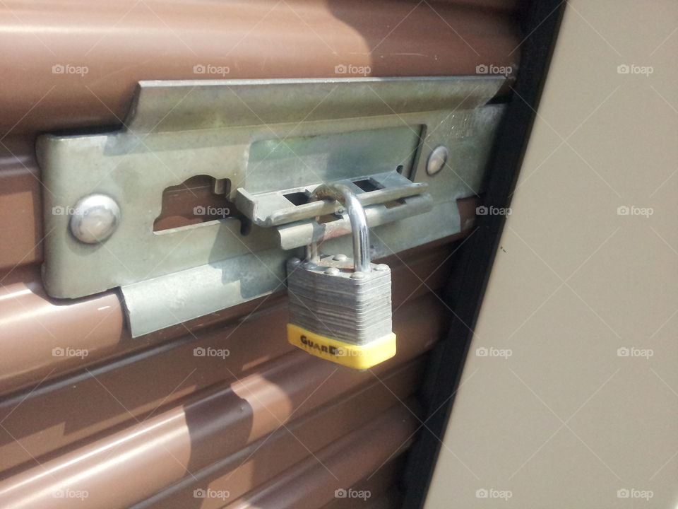 storage lock up. door lock
