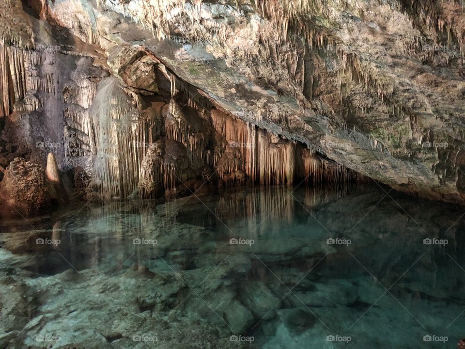 Water in the cave