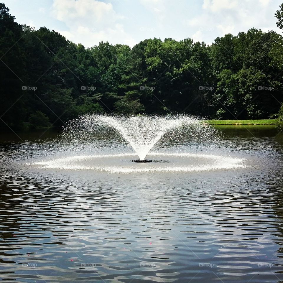 Fountain at Athens Memorial Park