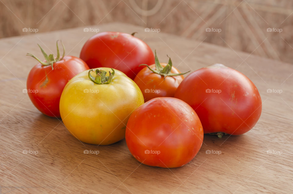 Ripe And Unripe Tomatoes