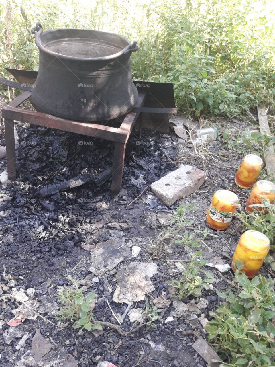 compotes de pêche à l'ancienne