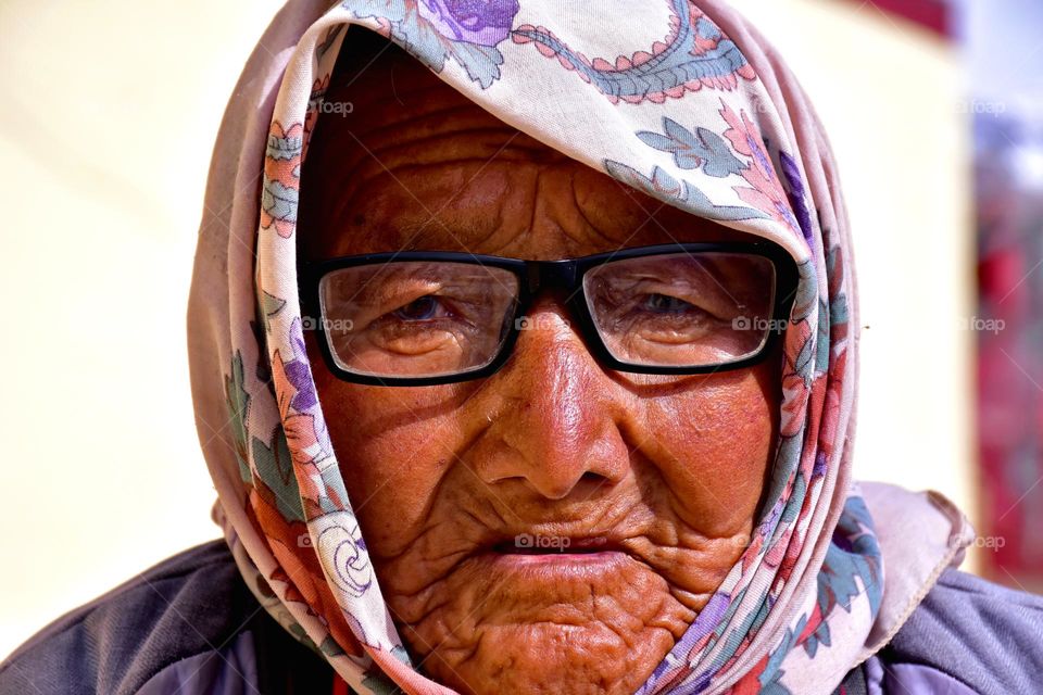 Elderly Ladakhi Old Lady