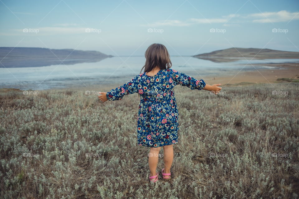 Little sisters near salt lake 