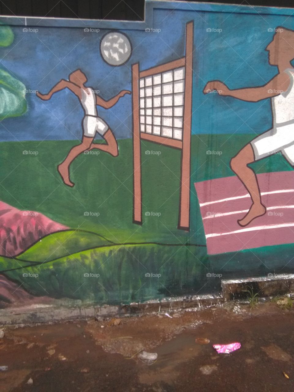 a school wall painting