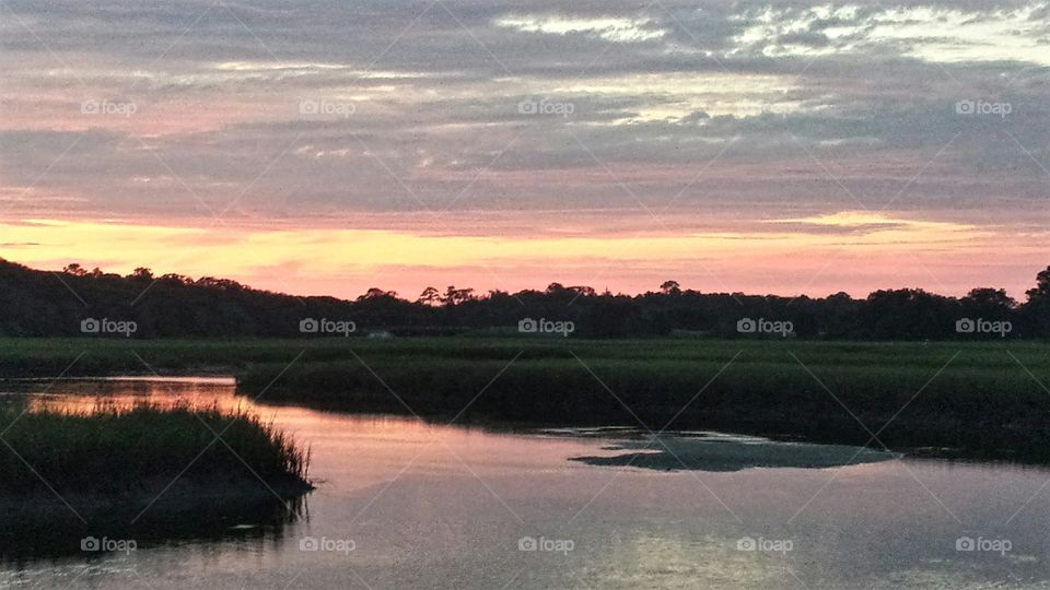 Sunset over the Marsh