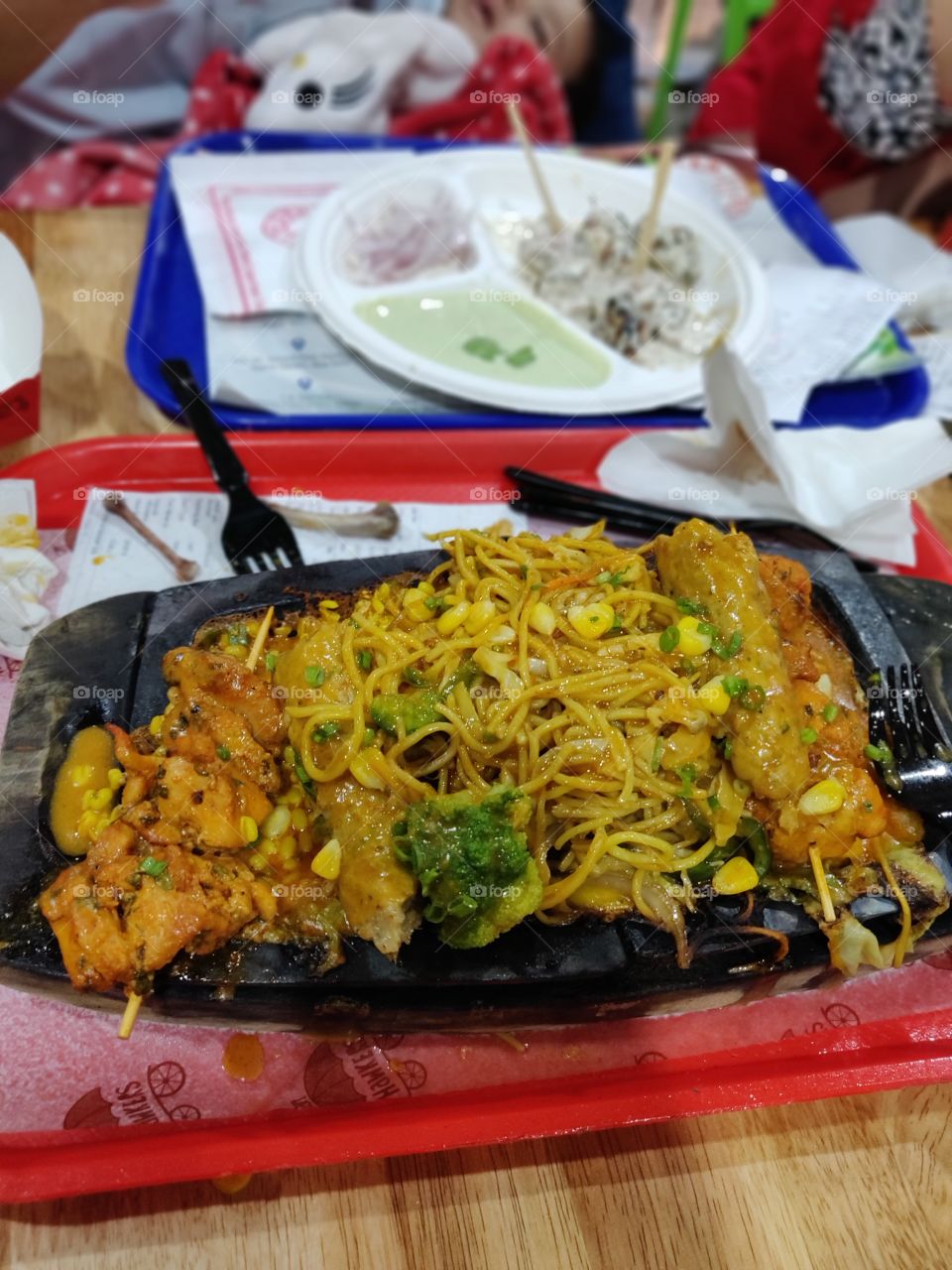 Hot chicken seekh kabab sizzler