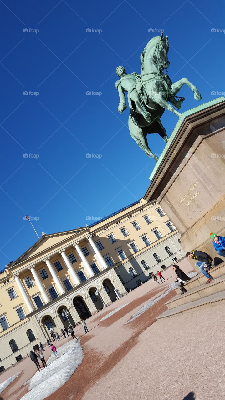 At the Norwegian castle