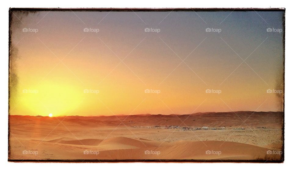 Desert sunset