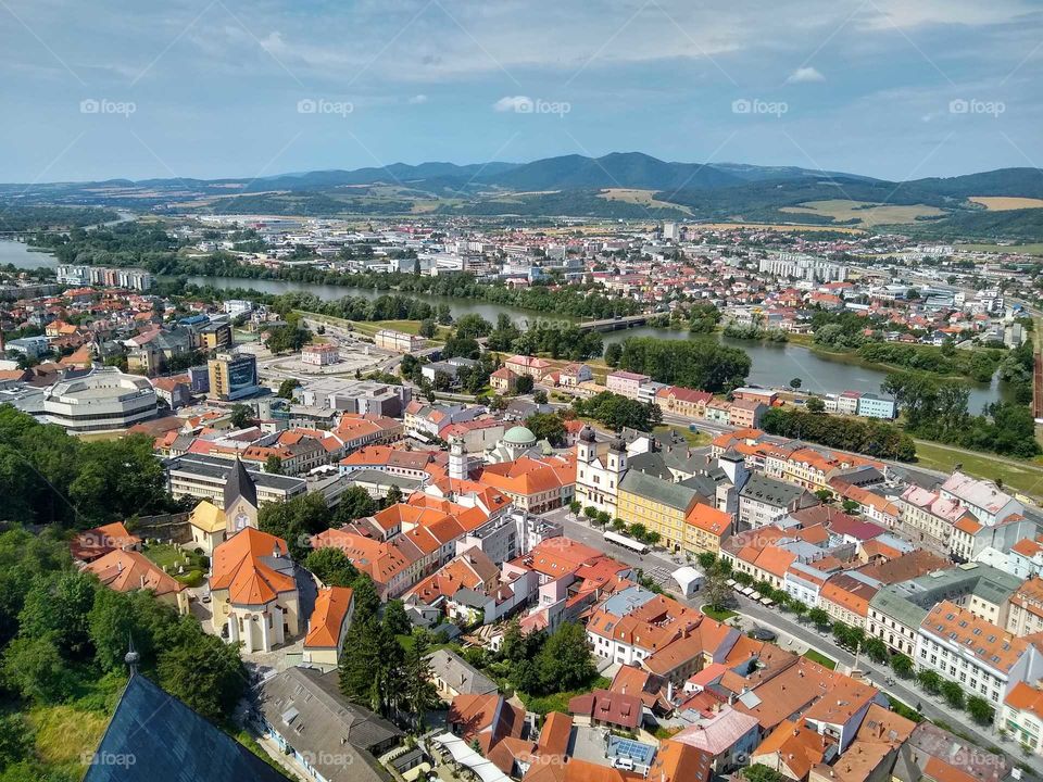 panorama of Trenčín