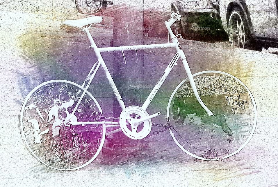 artistic bike with no tires