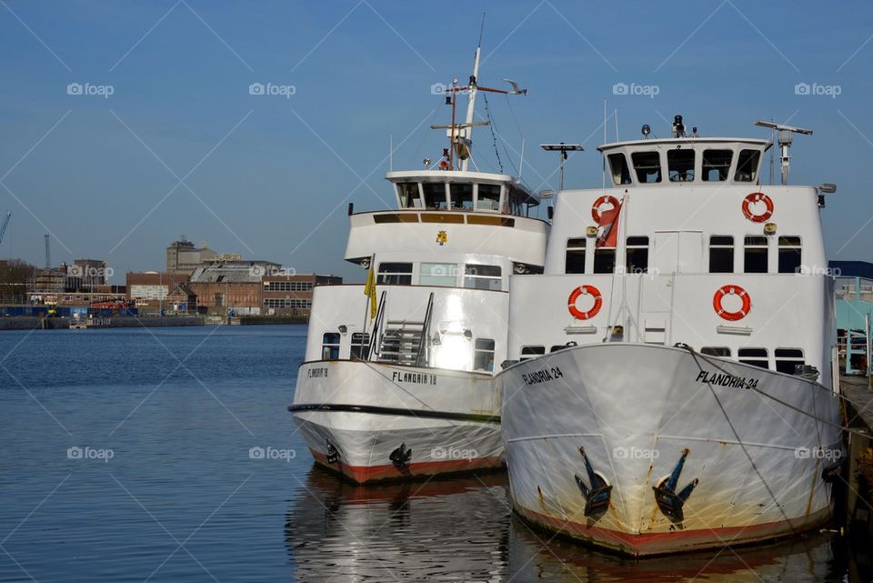 The harbor in Antwerp
