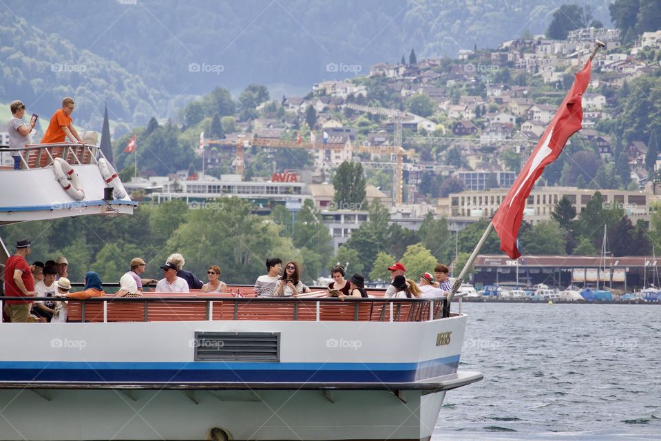 Tourists in Luzern