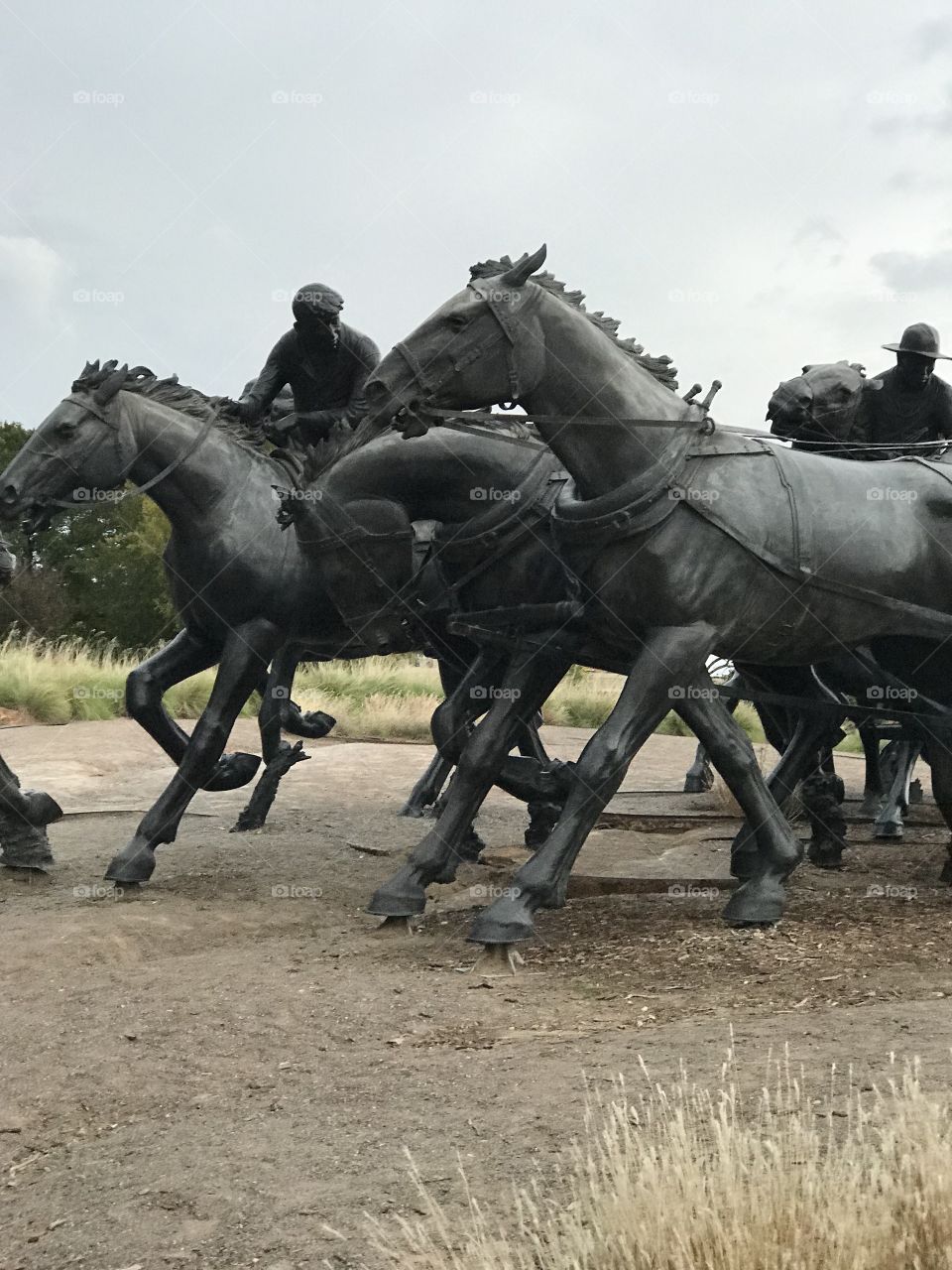 Oklahoma Land Run Monument. OKC. 
