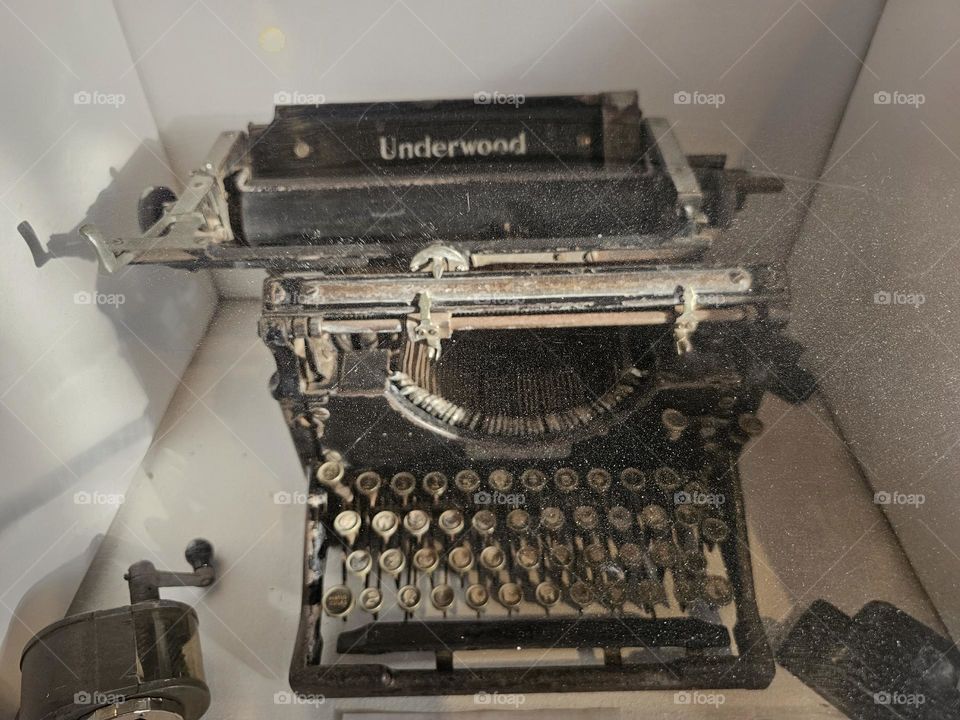 Underwood typewriter: Typing in style in way back then