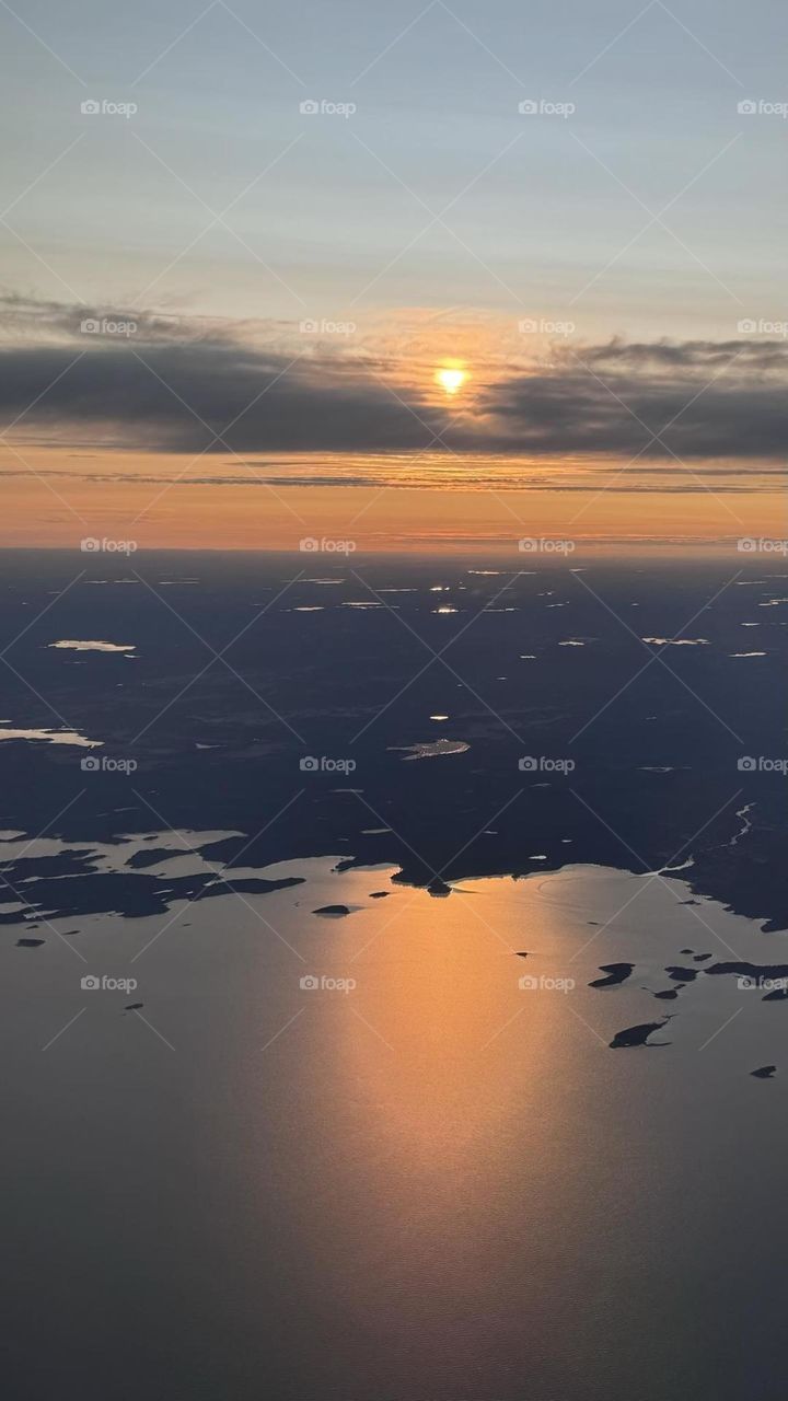 Sunset from above 