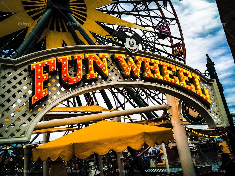 Disney's California Adventure features this classic take on the Wonder Wheel of Coney Island fame. 