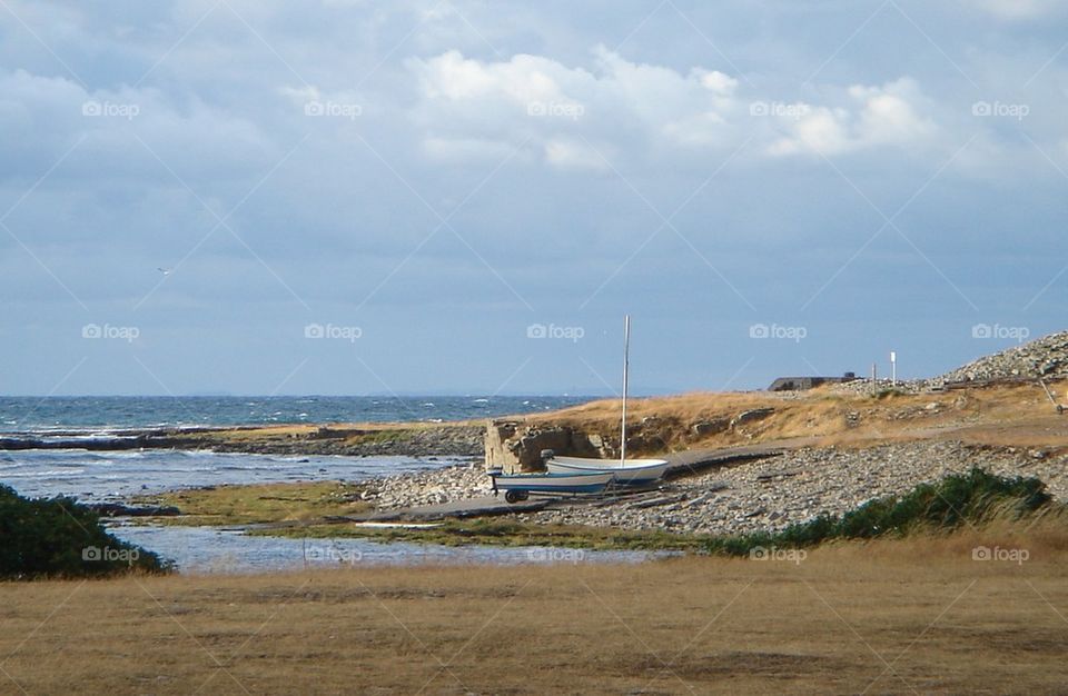 boats on the beach