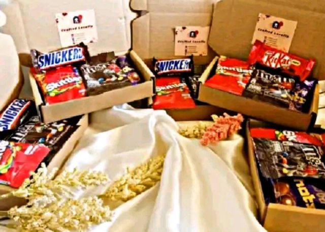 Chocolates are being enjoyed at a birthday party.