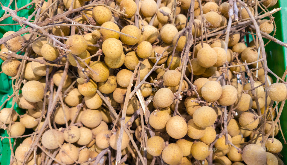 Fresh longan fruit in supermarkets