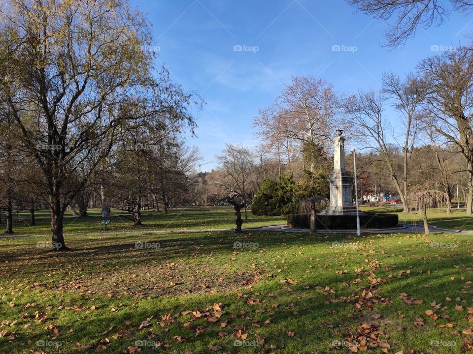 Belgrade Serbia Topcider park in autumn