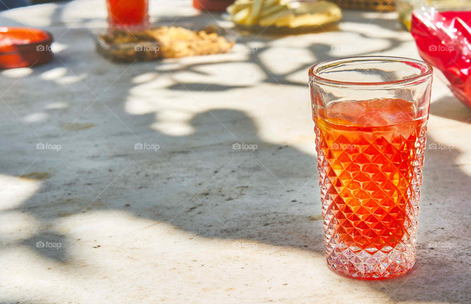 Close-up of orange juice