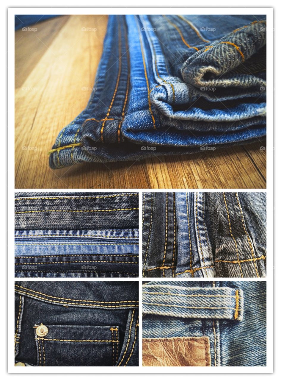 Denim collage