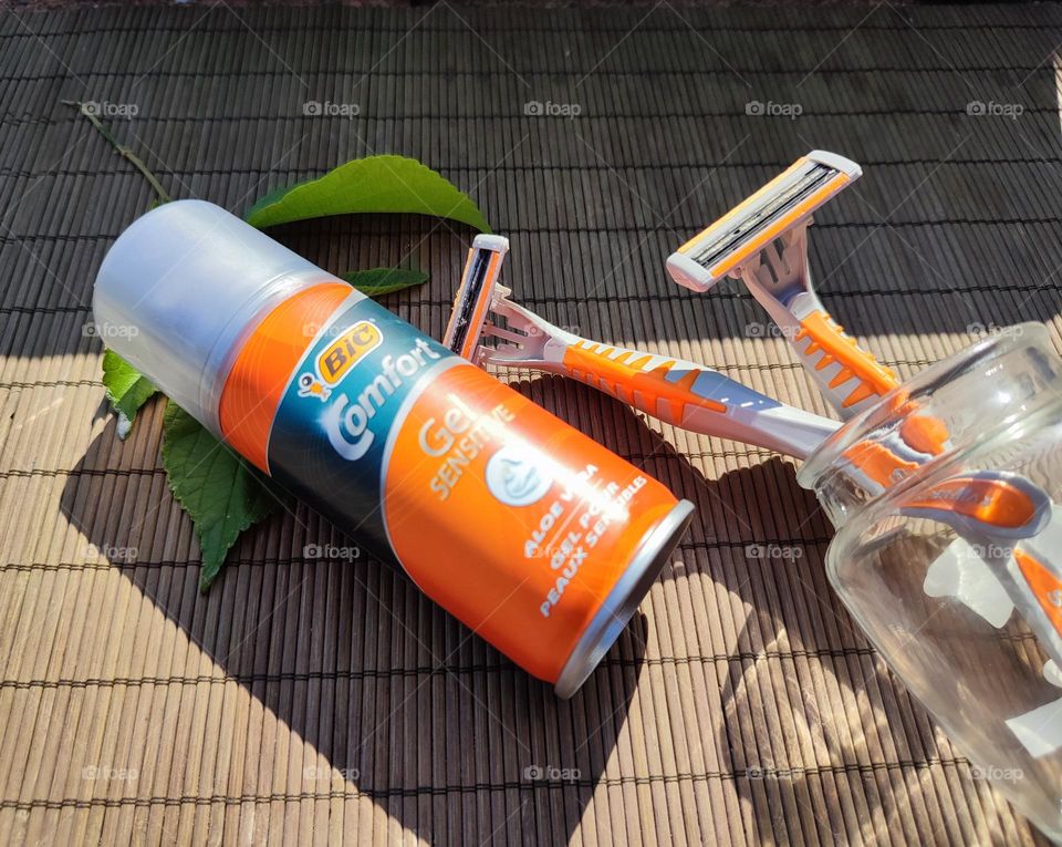 Shaving cream and razors