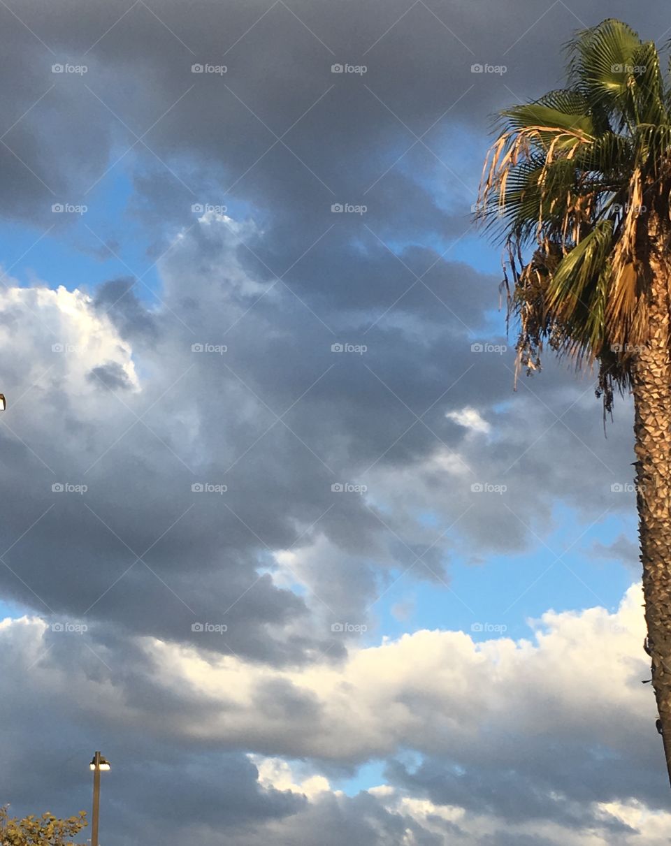 Rain clouds in California 