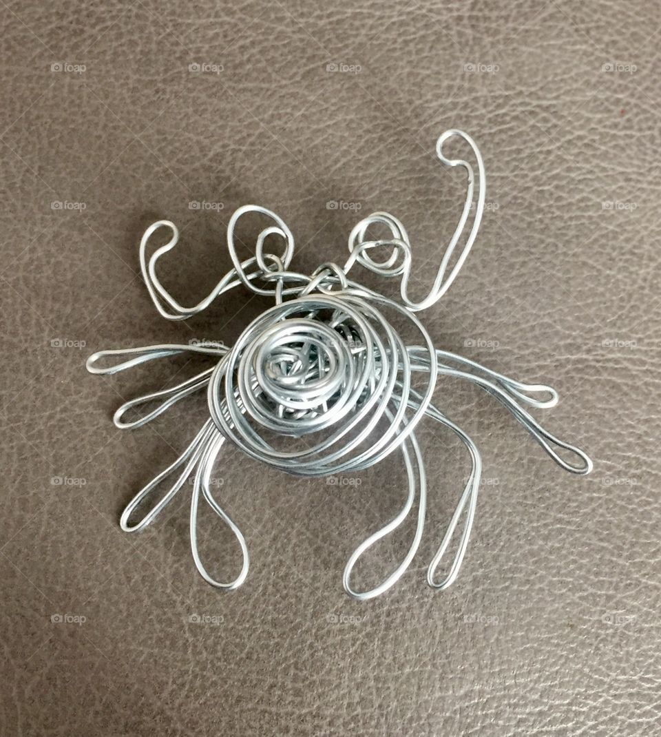 Wire Art hermit crab