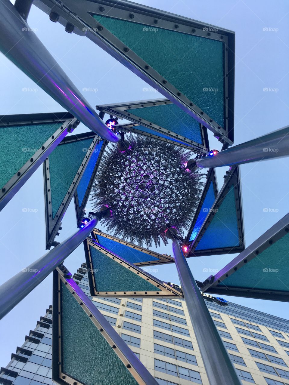 Geometric sculpture downtown Orlando 