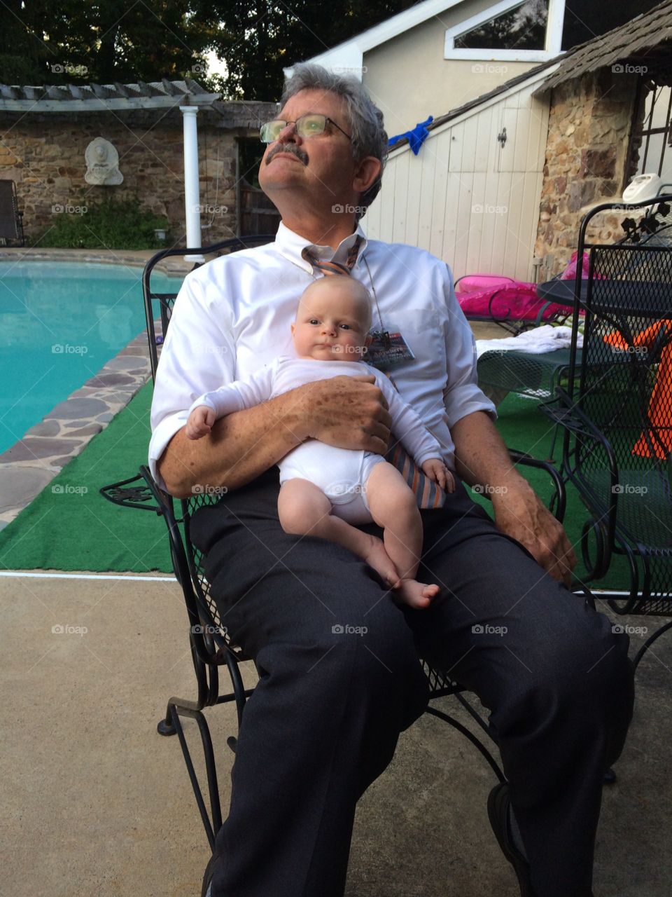 relaxing with Grandpop