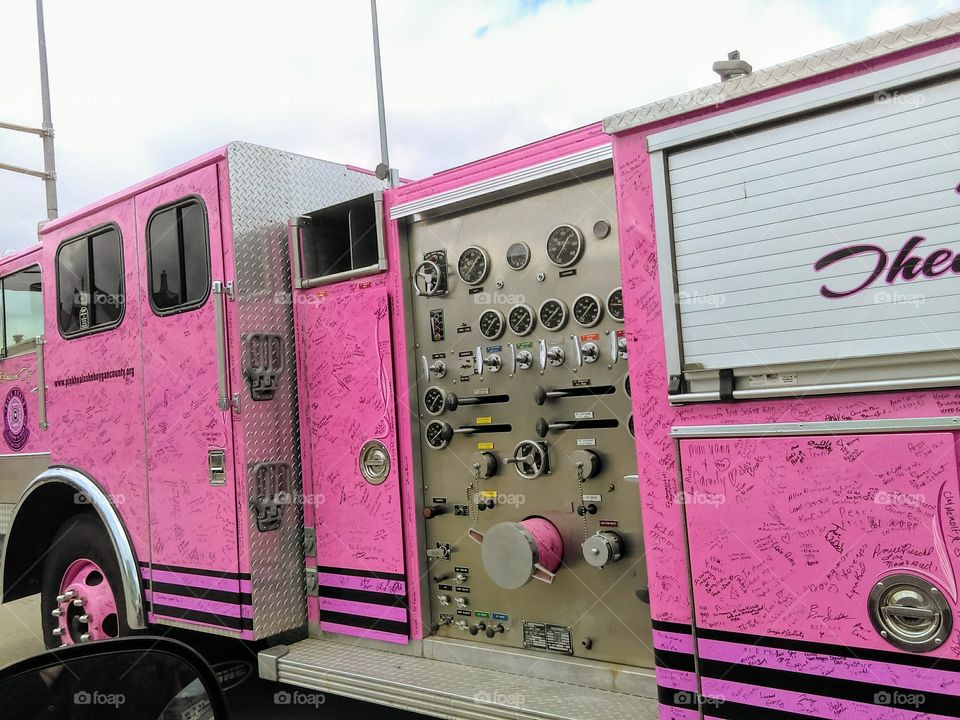 Pink Heals Fire Truck