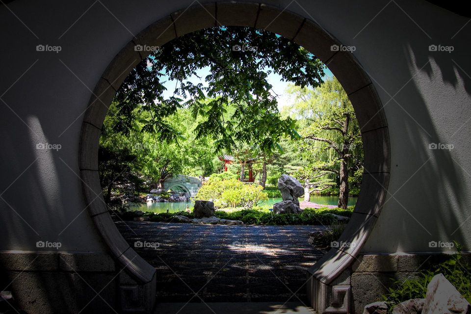 Gates to the Japanese garden