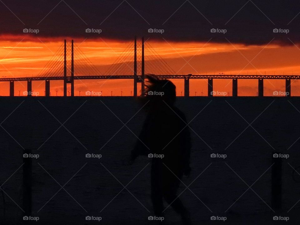 Dancing in the sunset